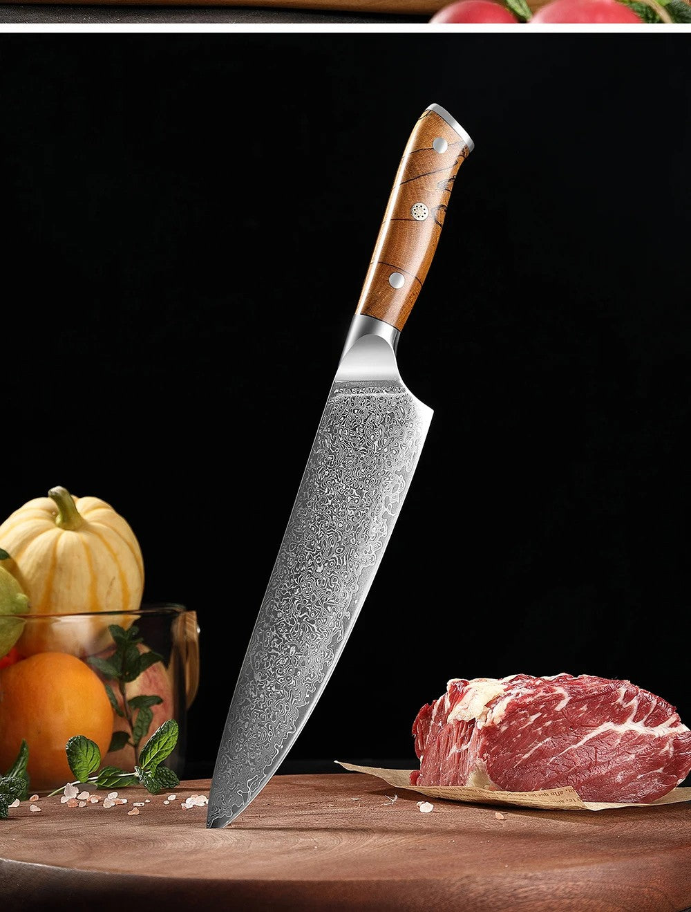 XITUO Damascus Aço Faca de Cozinha Conjunto 1-8 Pçs Faca Profissional Japonesa Faca de Chef Afiada Faca Santoku Faca de Corte Faca de Utilitário Faca de Trinchar