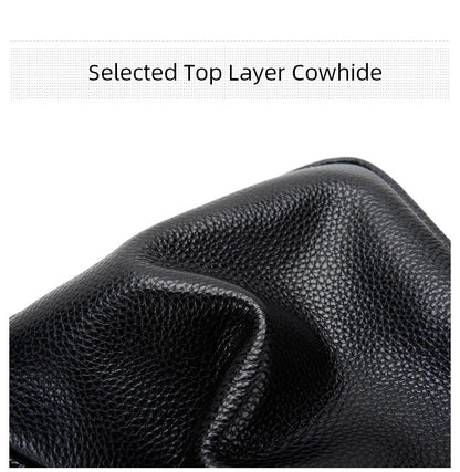 Famous Brand Small Men's Bag Genuine Leather Men Shoulder Bag Messenger Bag Fashion Business Man Crossbody Bag Cowhide Briefcase