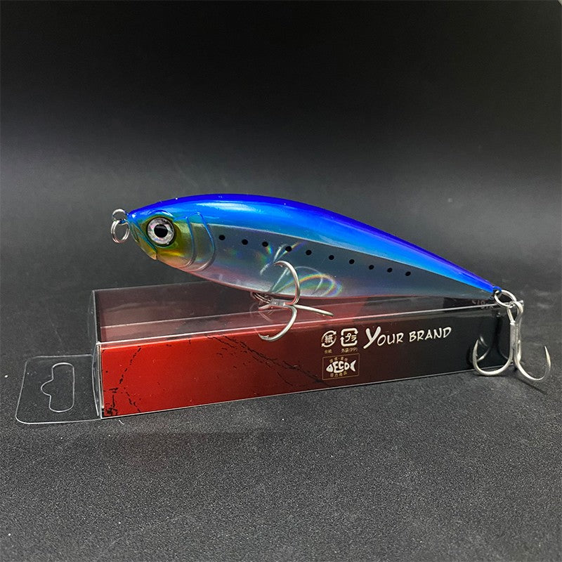 Iscas de Pesca Lápis 130mm 48g para Pesca em Água Salgada, Truta, Pesca Artificial, Twitchbait Rígido, Wobblers Flutuantes 3D para Pesca com Twitch