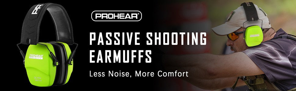 ZOHAN Shooting Ear Protection Safety Earmuffs Noise Reduction Slim Passive Hearing Protector for Huning NRR26dB