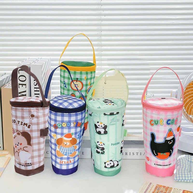 Baby Milk Bottle Insulation Bags Cartoon Portable Waterproof Feeding Bottle Thermal Bag Milk Warmer Cooler Stroller Hang Bags