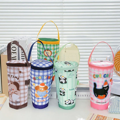 Baby Milk Bottle Insulation Bags Cartoon Portable Waterproof Feeding Bottle Thermal Bag Milk Warmer Cooler Stroller Hang Bags