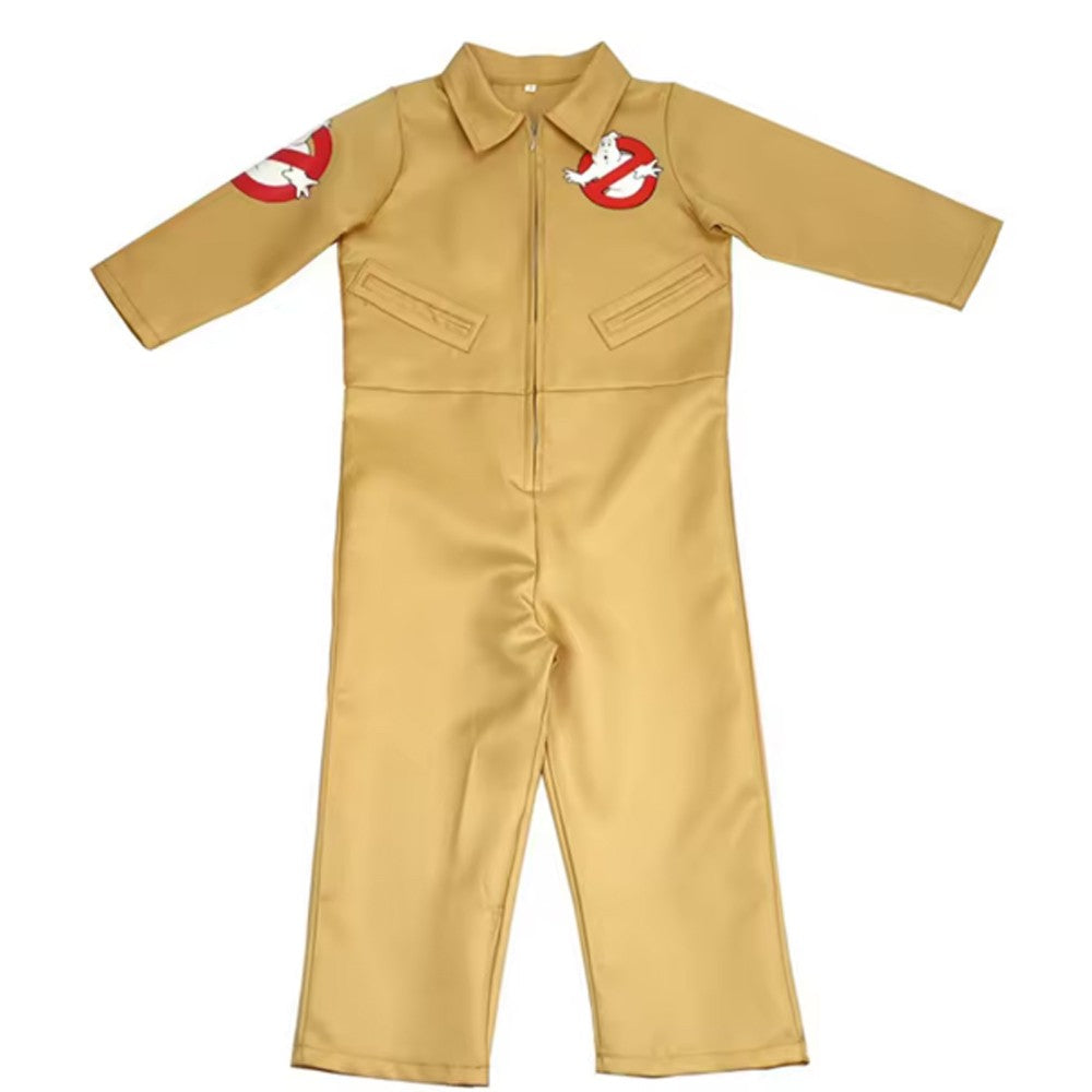 Kids Ghostbusters Movie Cosplay Costumes with Backpack Christmas Gift Carnival Theme Party Clothes Fans Collection