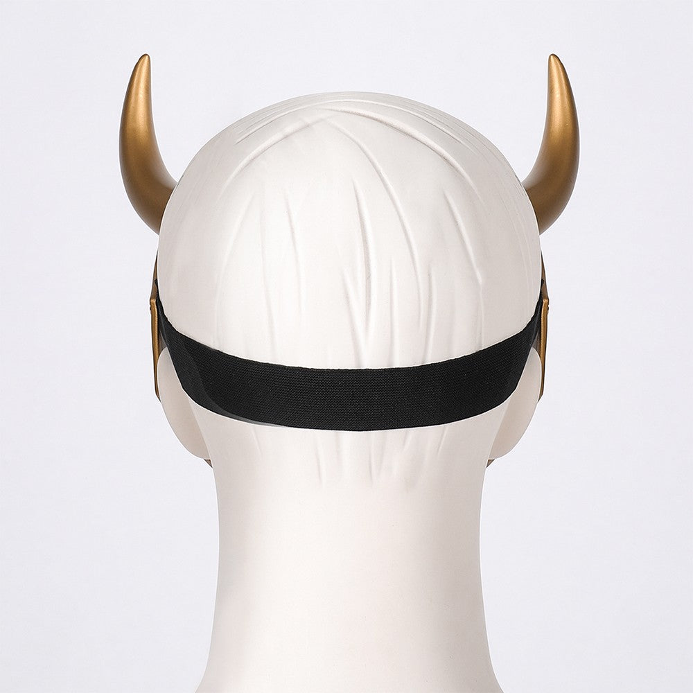 Ragnarok Loki Helmet Horns Latex Crown Mask Halloween Cosplay Costume Props for Adult Men Women Anime
