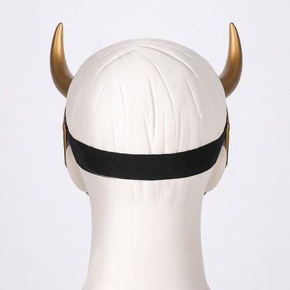 Ragnarok Loki Helmet Horns Latex Crown Mask Halloween Cosplay Costume Props for Adult Men Women Anime