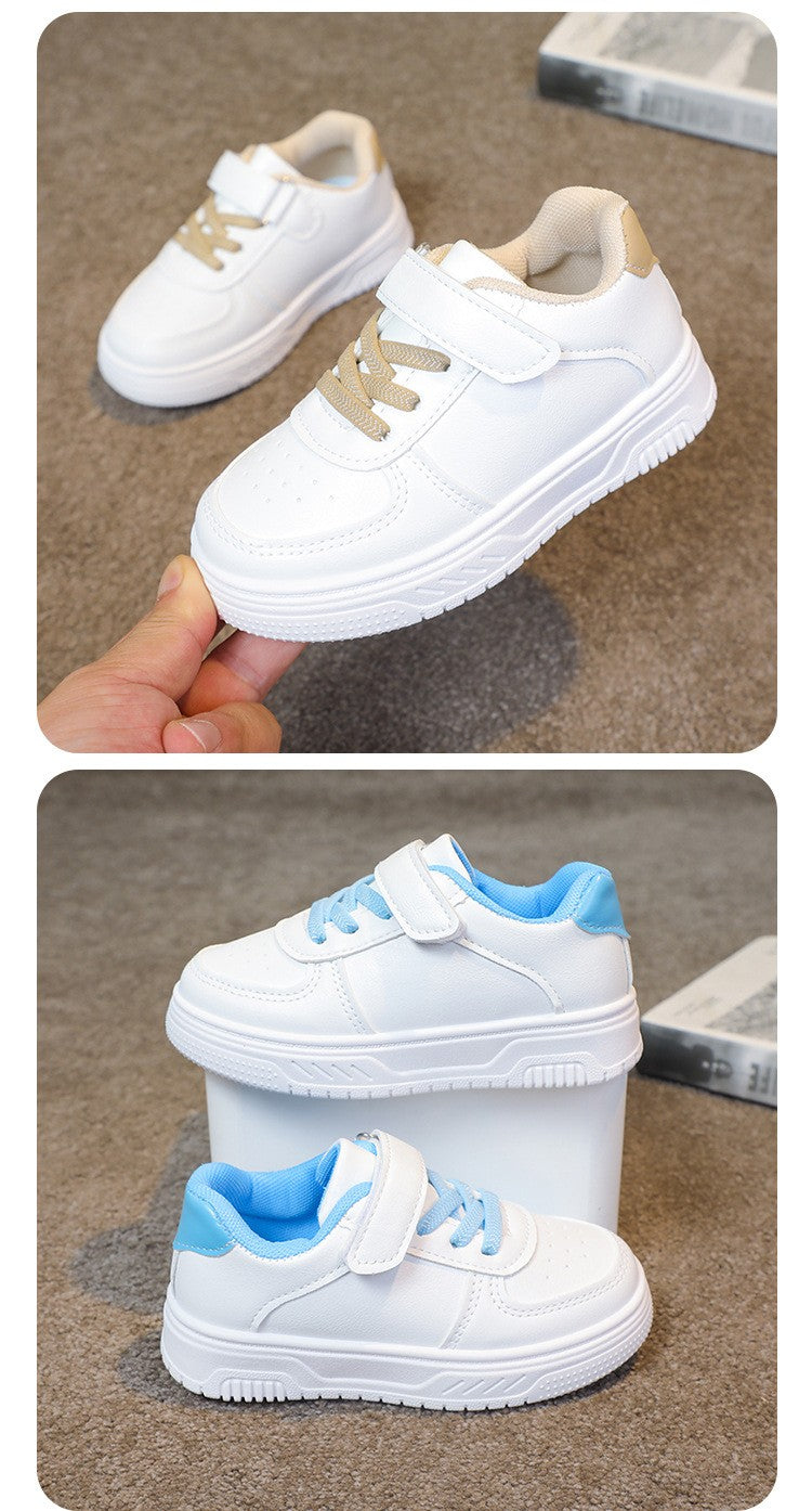 2025 Girl shoe spring Autumn Boy White Shoe Casual Running kid Shoe Anti Slip Soft Sole Sneaker kid tenis Hot selling item