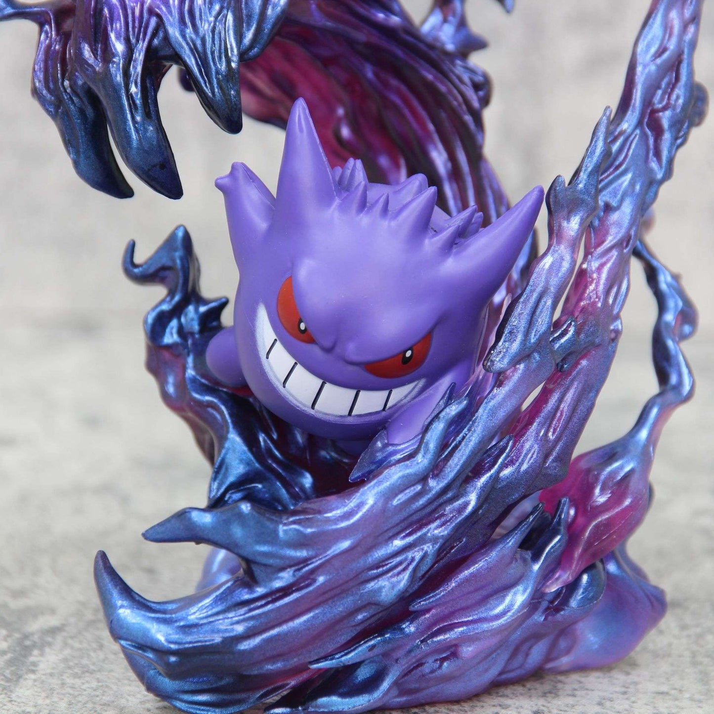 Estatueta de Pokémon Gengar de 18cm, Modelo de Ação de Anime, Estátua Colecionável para Exibição, Presente de Halloween, Natal e Aniversário