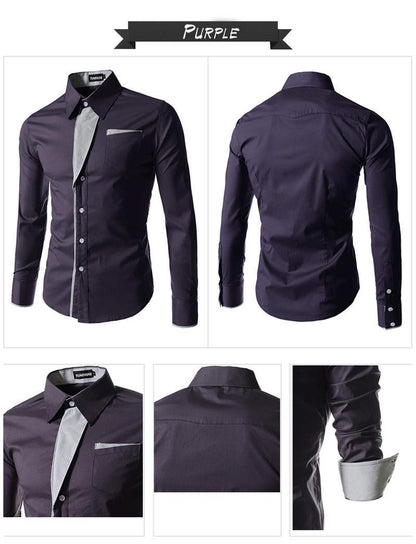 2025 Hot Sale New Fashion Camisa Masculina Long Sleeve Shirt Men Slim fit Design Formal Casual Brand Male Dress Shirt Size M-4XL
