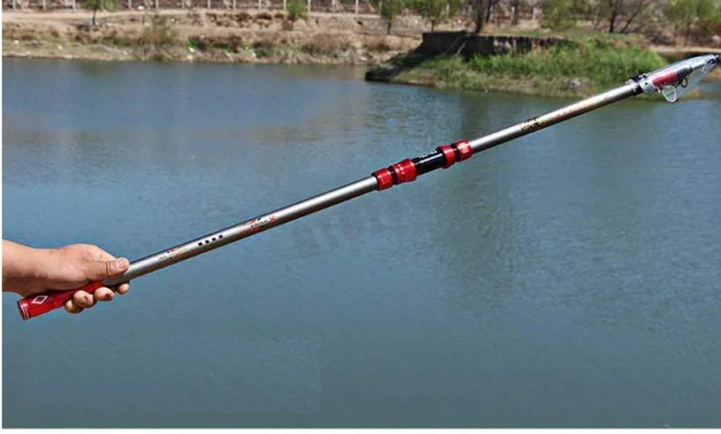 Vara de Pesca de Carbono 2,7-4,5m 100kg acima Super Dura Arremesso de Longa Distância Vara Telescópica para Pesca Marítima e Barco Varas de Pesca de Alta Qualidade