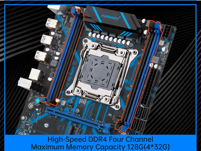 HUANANZHI QD4 LGA 2011-3 Motherboard support XEON E5 2620 2640 2660 2666 2667 2670 2680 2696 V3 V4 DDR3 RECC NON-ECC RAM NVMe