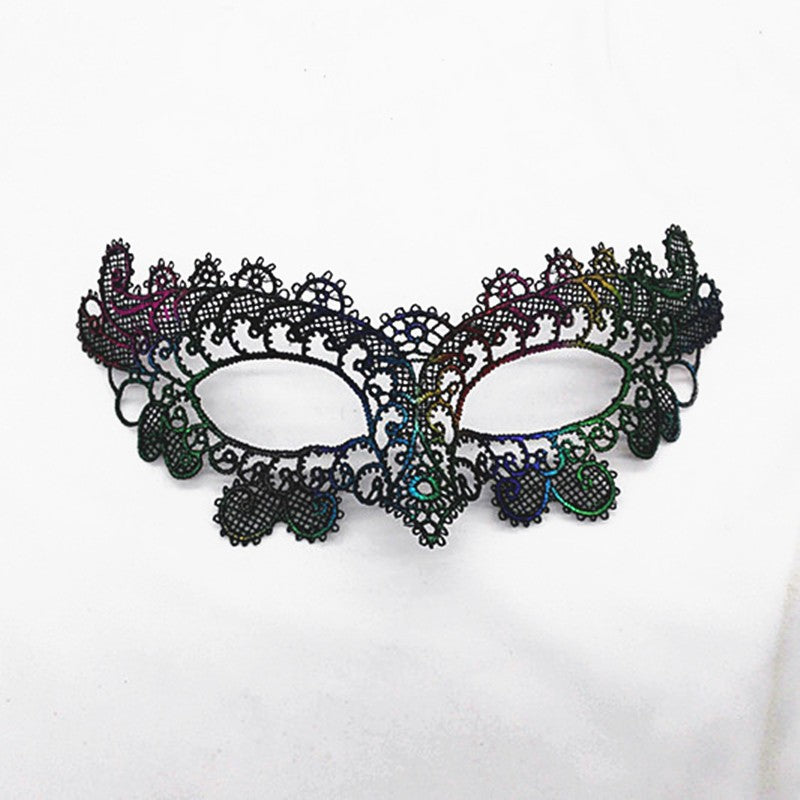Women Sexy Hollow Lace Masquerade Gold Black Face Mask Princess Party Cosplay Prom Props Costume Nightclub Queen Eye Mask Exotic