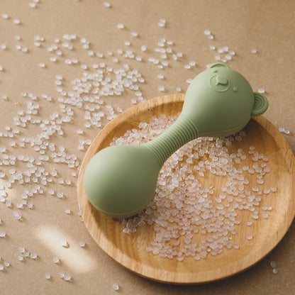 Silicone Baby Rattle Toy Food-grade Baby Teething Tape The Cartoon Bear Shakes The Music Toy Babies' Sensory Touch Toy Baby Gift