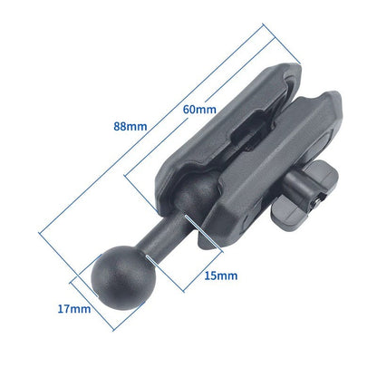 Double socket arm with 17mm Dual Ball Head Adapter for Cellphone holder for Magnetic Phone Mount Foldable Mount Accessories