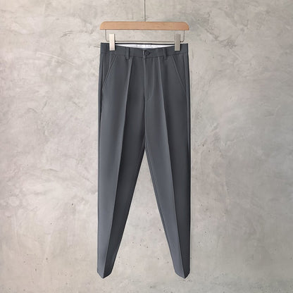 Slim Fit Trousers for Men Tressed Man Suits Pants Cheap Summer 2025 New in Dress Work Wear Elegant Suit Pants Clothes Z107