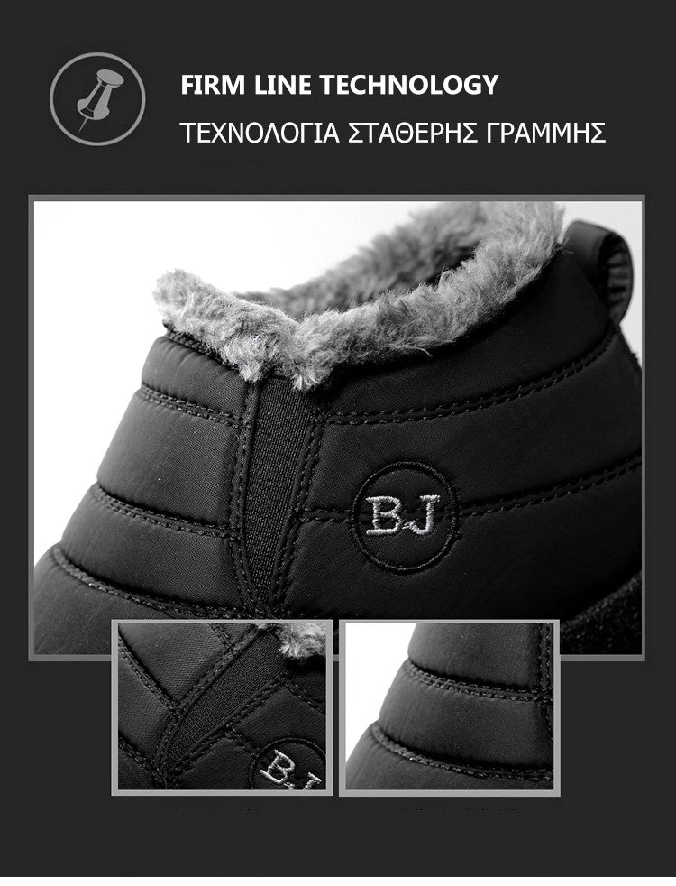 Men Boots 2025 Winter Shoes For Men Waterproof Snow Boots Winter Botas Hombre Warm Fur Ankle Boots Mens Botines