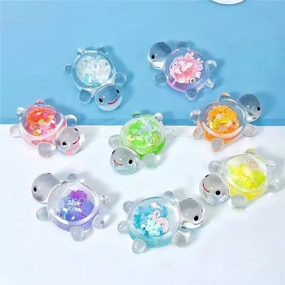 10-50pcs 2025Party Favors Mini Luminous Transparent Turtle Cute Cream Glue Accessories Student Party Desktop Decoration Toys