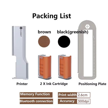 Coffee Latte Art Inkjet Printer EVEBOT for Bakery Coffee Shop Pubs Handheld Printers HD Printing On Food With Positioning Plate