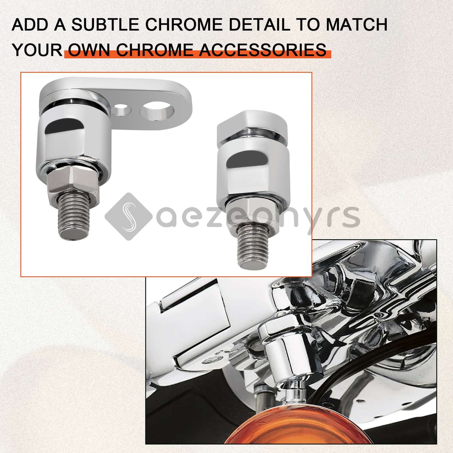 Motorcycle Front Turn Signal Swivel Assembly Set Kit For Harley Sportster 883 Dyna Fat Boy Softail Street Bob Low Rider 1988-UP
