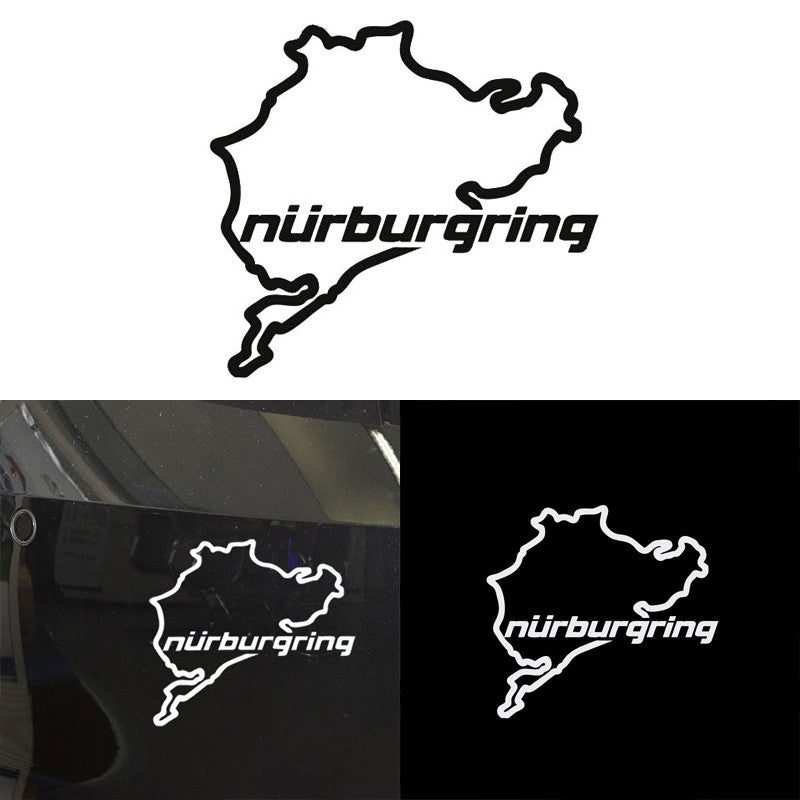 Adesivos para Janela Criativos de Moda Nurburgring para Carro, Estilo, Corrida de Rua