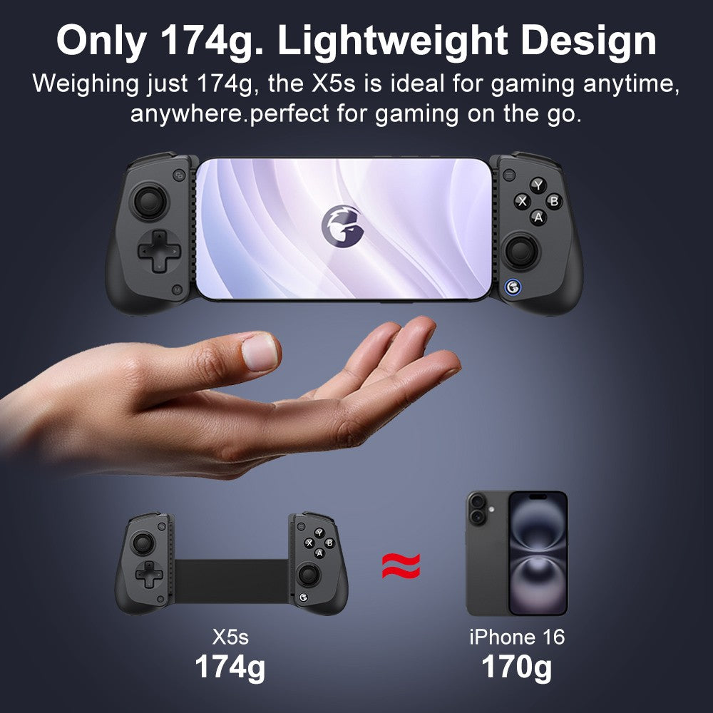 GameSir X5s Wireless Mobile Gaming Controller for Android iOS PC Gamepads Nintendo Switch 2/1 Controle 6-Axis Gyro HD Rumble
