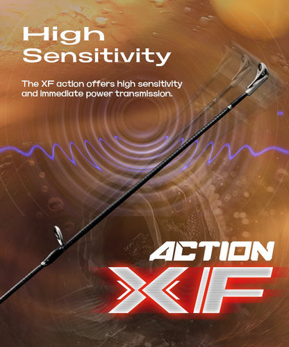Vara de Pesca para Spining e Casting Seasir Salminus XF M/MH, Passadores FUJI O, 1,83M, Arrasto 7-9KG, 4 Partes, Alta Potência, Vara de Viagem Versátil