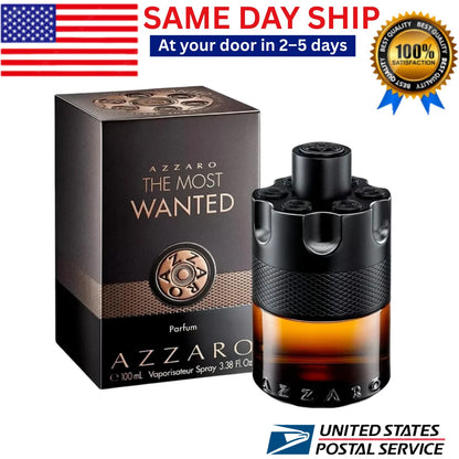 AZZARO The Most Wanted Eau de Parfum Intense – Woody & Spicy Cologne for Men with Fougère and Ambery Notes Amber Wood, Cardamom