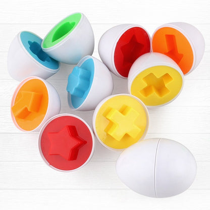 3-in-1 Matching Easter Eggs Stacking Rings Baby Toy Early Learning Educational Roly-Poly Sensory Toys Montessori