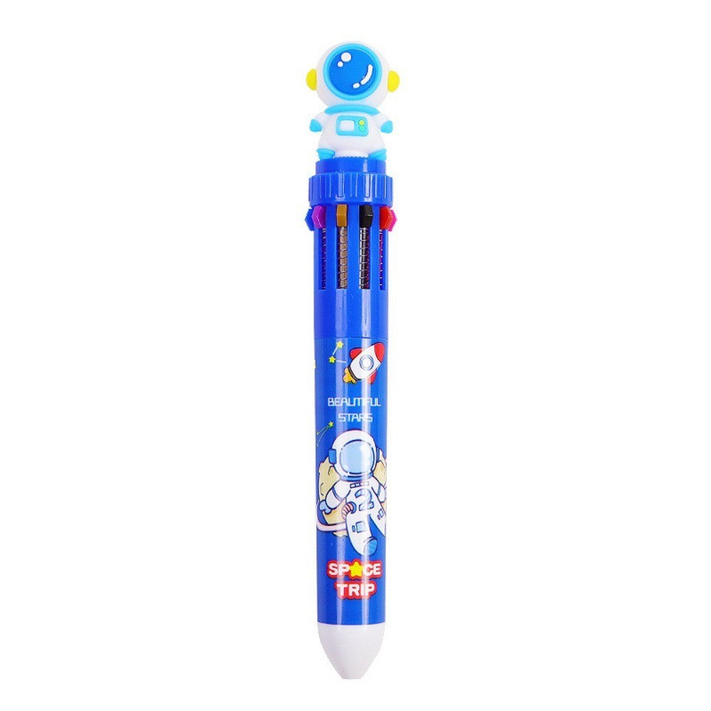 5/10 Pcs Cartoon Astronaut Ten Color Pens Kids Birthday Party Wedding Guest Gifts, Back To School Kindergarten Carnival Gifts
