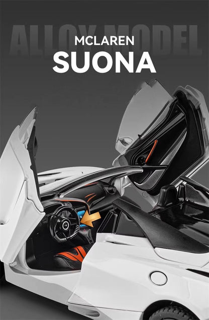 Mclaren 720s 1:24 Super Carro Esportivo Som e Luz Miniaturas Liga Fundido Modelo de Carro Presentes Para Namorado Brinquedos Para Crianças Presente Metal