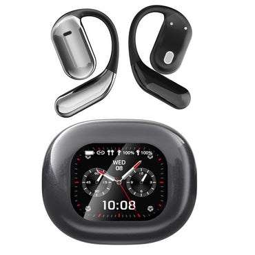 UYUXIO AI Translating Earphone OWS Real Time Translation Earbuds with 144 Languages Ear Buds with LCD Touch Screen Headphone