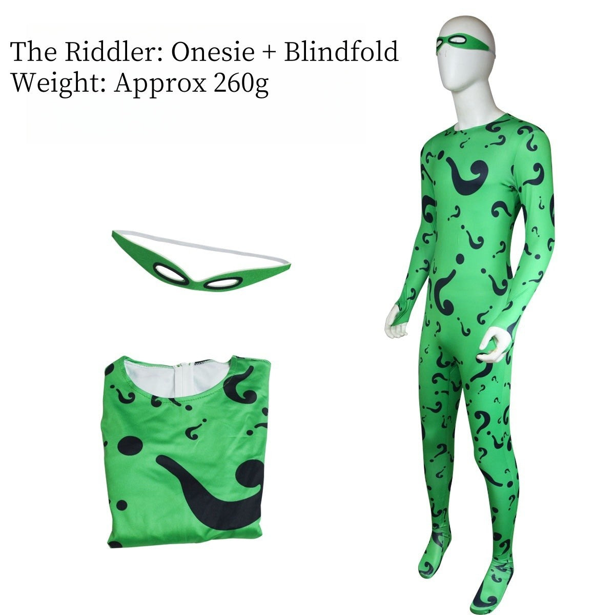 TV Riddler Cosplay Costume Fantasy Uniform Shirt Coat Pants Tie Mask Adult Men Outfits Halloween Carnival Party Disguise Suit