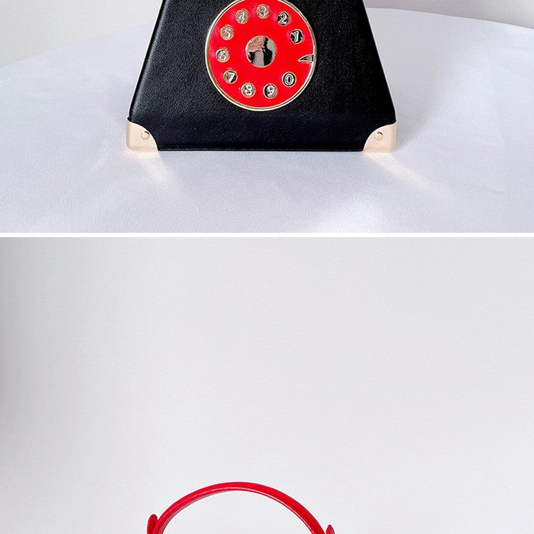 Handle Telephone Shaped Women Evening Handbags Designer Party Clutch Purse Chic Shoulder Bags Female Leather Crossbody Bag Totes