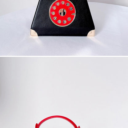 Handle Telephone Shaped Women Evening Handbags Designer Party Clutch Purse Chic Shoulder Bags Female Leather Crossbody Bag Totes