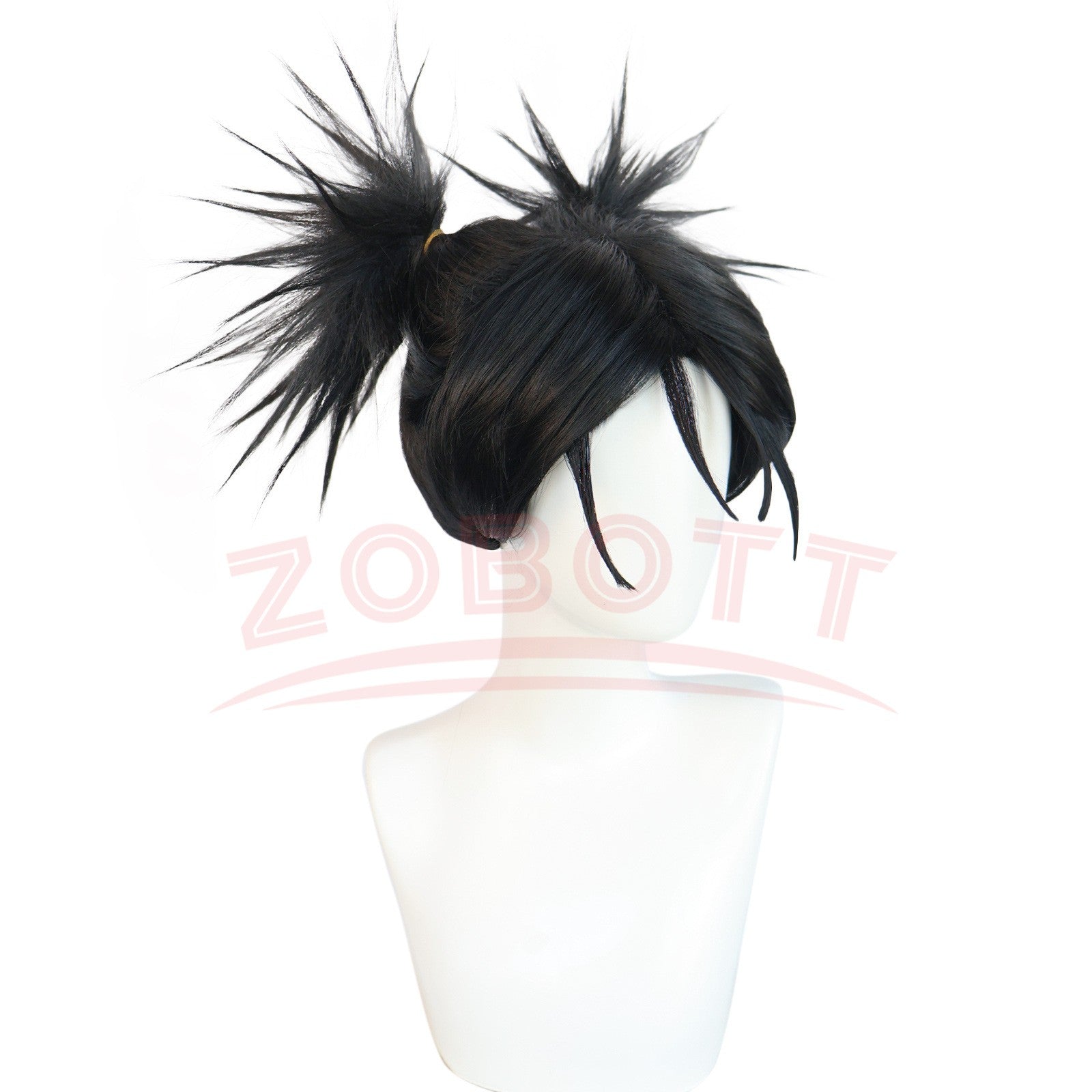 Jujutsu JJK Manga Choso Cosplay Wig Anime Jujutsu Kaisen Black Double Ponytail Hair Sticker Itadori Yuji Halloween Wig Women Men