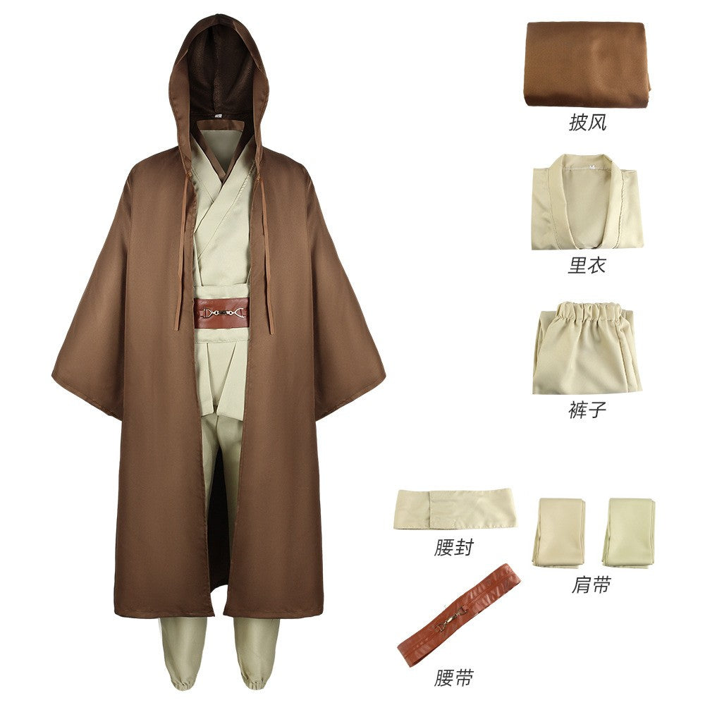 Obi-Wan Kenobi Cosplay Anime Jedi Costume Anakin Replica Rob Halloween Outfits Clothes For Women And Men