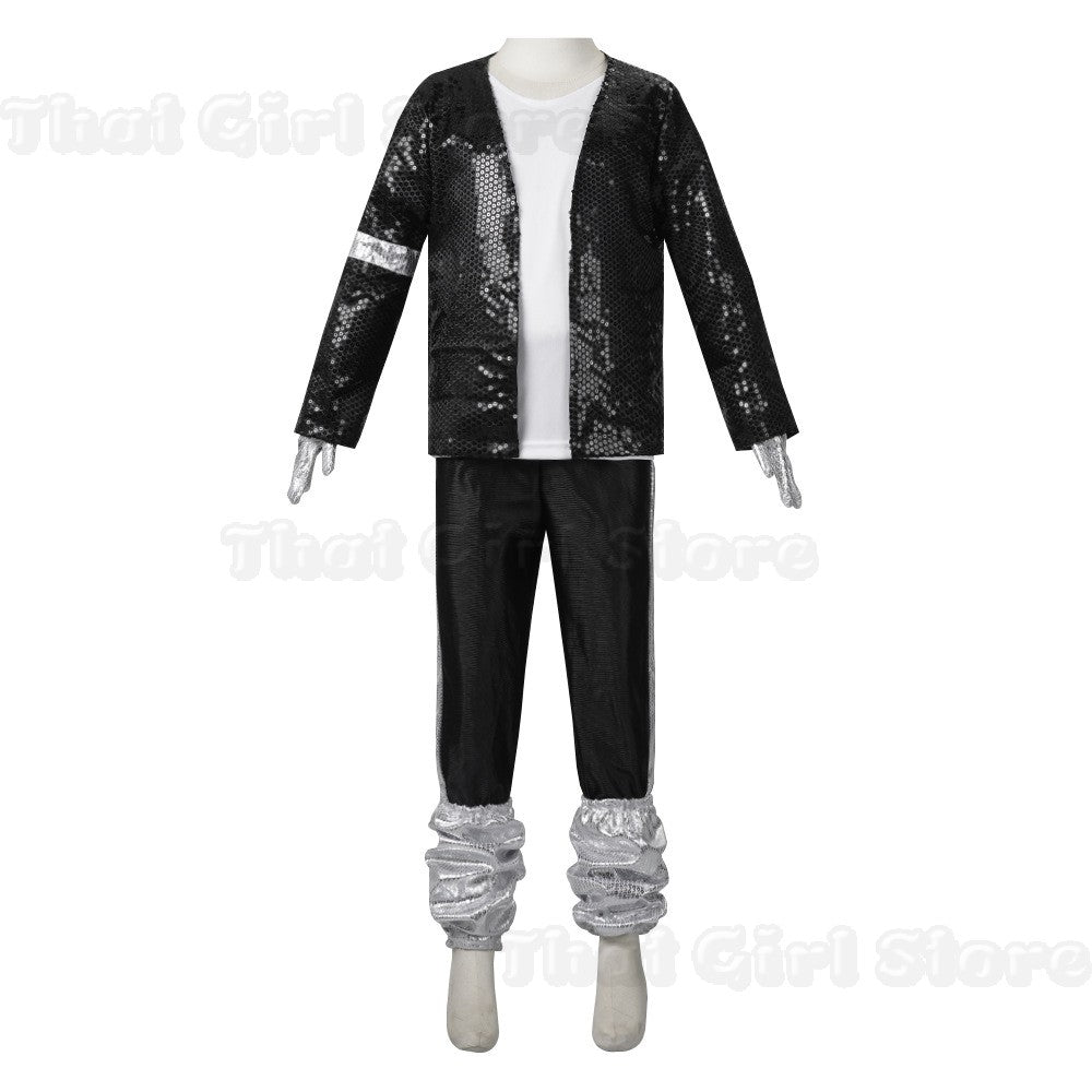 Halloween Coplay outfit for Show Performance Party Michael Jackson Celebrity Birthday Carnival Billie Jean Pop Star MJ costume