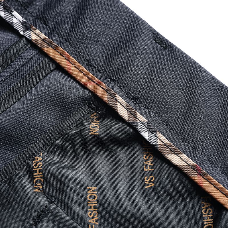 29-42 Men's Summer Pants Thin Straight Stretch Casual Pants with No Trace No Ironing Fabric Silky and Cool Feeling