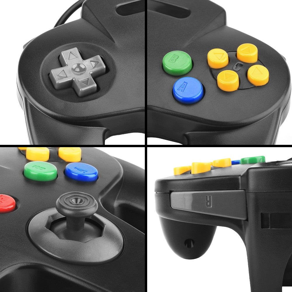 USB Wired Gamepad N64 Joystick Gamepad Controller for Mac Computer PC Handle USB Gamepad