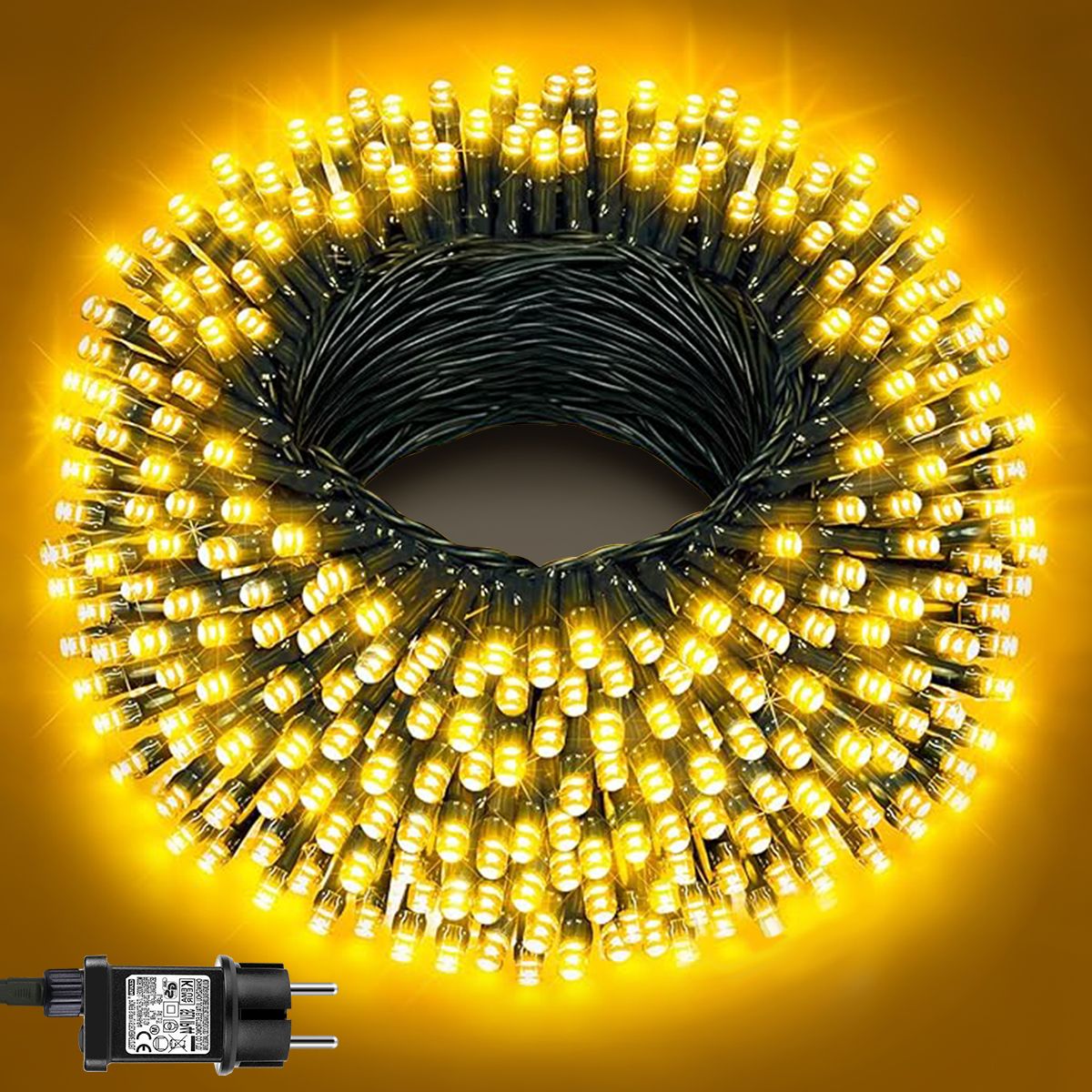 Christmas Outdoor Garden LED String Light 24V Xmas Tree Fairy Lights Waterproof Garland Lamp For Courtyard Holiday Party Decor