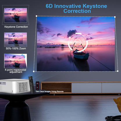 ThundeaL Projetor Portátil Mini TD92 Pro FHD 1080P Full HD Beam 4K Vídeo WiFi Projetor Android TD92Pro Cinema Doméstico 3D