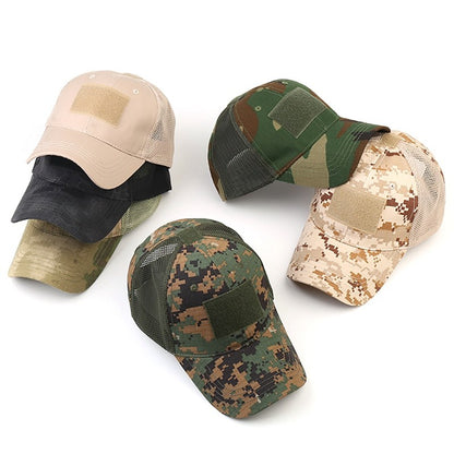 Boné Ajustável Multicam Camuflagem Tático Airsoft Pesca Caça Caminhada Basquete Tela Snapback Esportivo ao ar Livre