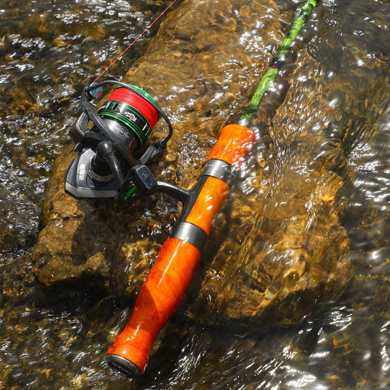Vara Fuji Fuji tipo Ghost Face para pesca de micro-objetos, vibração, boca de cavalo, UL, ajuste rápido, vara retrátil para riacho