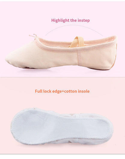 Girls Soft Bottom Non Slip Ballet Dance Shoes with Elastic Straps Perfect for Kids Yoga Dance Classes and Fitness Activities