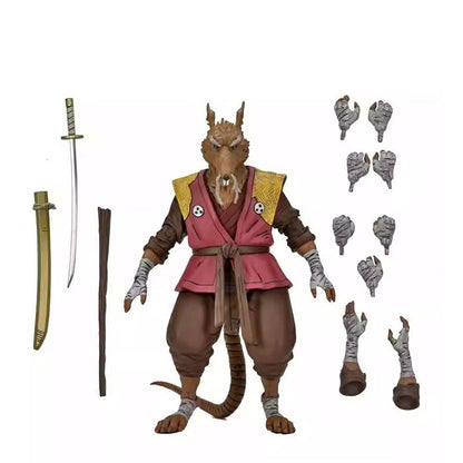 Original NECA 54351 The Last Ronin Figura de Ação Ultimate Splinter Colecionável de 7 polegadas