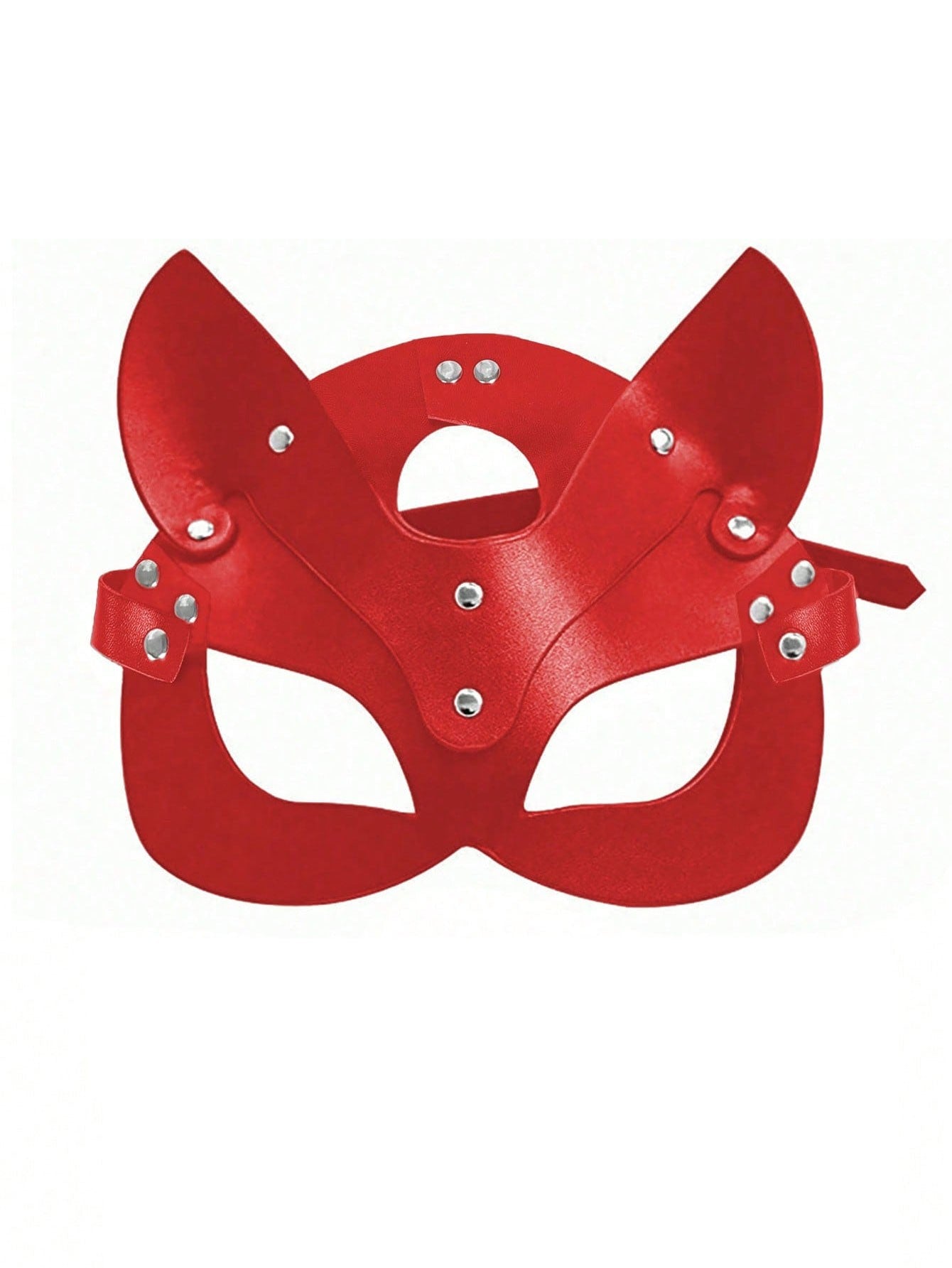 Fashion PU Leather Half Face Fox Mask for Cosplay Adult Halloween Party Nightclub Game Accessory Unisex Decoration Toys
