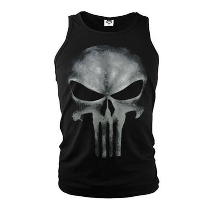 Punisher Streetwear Tshirt Men Hip Hop Funny Compression Shirts Mens T Shirts Fashion Boyfriend Gift Cotton Print Casual T-shirt