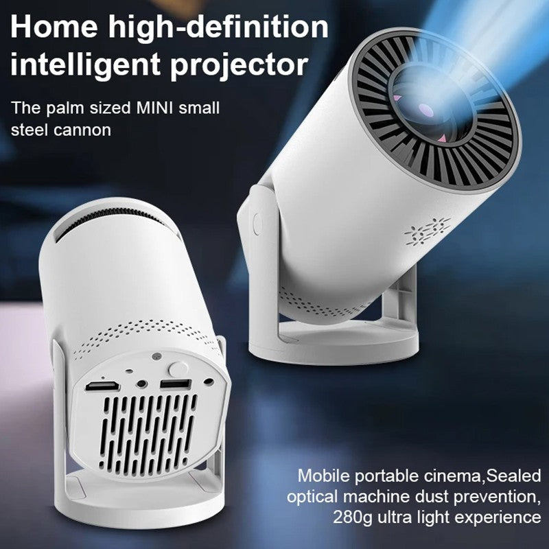 Mini projetor nativo 3D Som estéreo Console multifunções para exterior com Bluetooth Home Theater Cinema Projetores portáteis