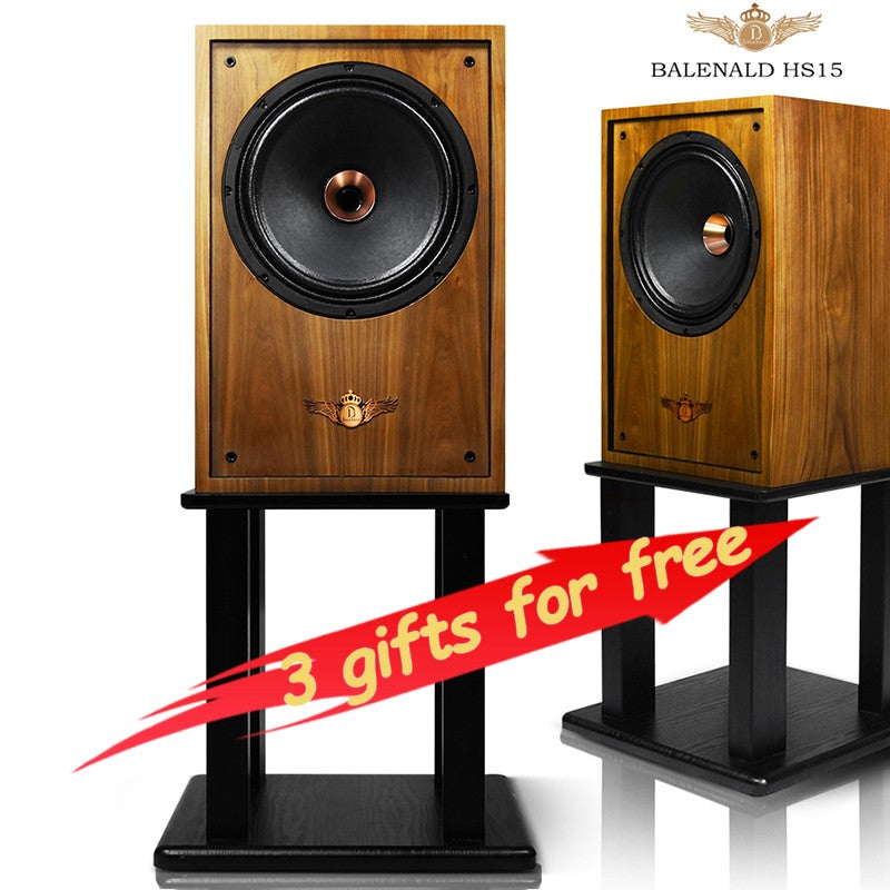 hifi speaker Banlong de alta fidelidade de 12 polegadas com bass coaxial de estante, alto-falantes hifi de alta fidelidade passivos em folha de madeira