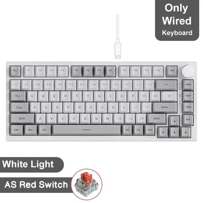 Teclado mecânico gamer Ajazz AK820/AK820Pro Bluetooth 5.1/sem fio/com fio, teclado customizado com botão selado de troca térmica