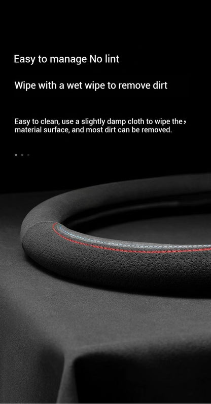 Car faux Suede leather Anti-slip Leather Steering Wheel Cover For Subaru Brz Wrx Xv Ascent Forester Outback Impreza Legacy